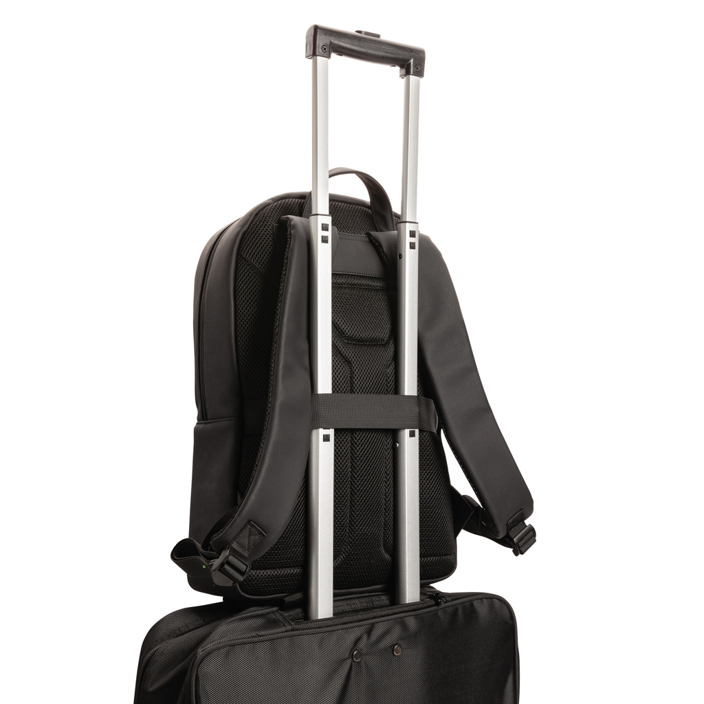 PVC-frei PU Business Laptop-Rucksack 15,6'' schwarz PVC-frei PU Business Laptop-Rucksack 15,6'' schwarz