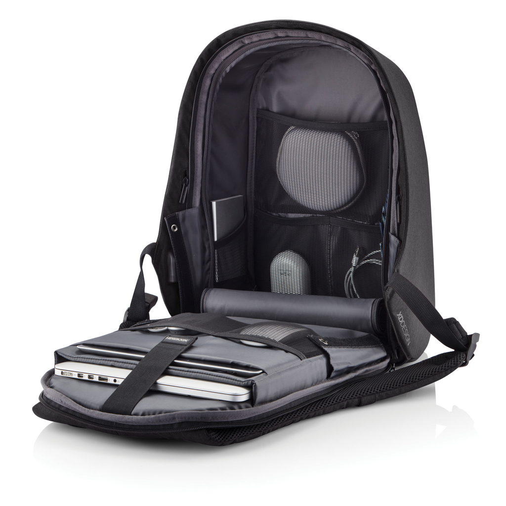 Bobby Hero Small Anti-Diebstahl-Rucksack aus rPET — XD Design, mit Logo veredelbar Bobby Hero Small Anti-Diebstahl-Rucksack aus rPET — XD Design, mit Logo veredelbar