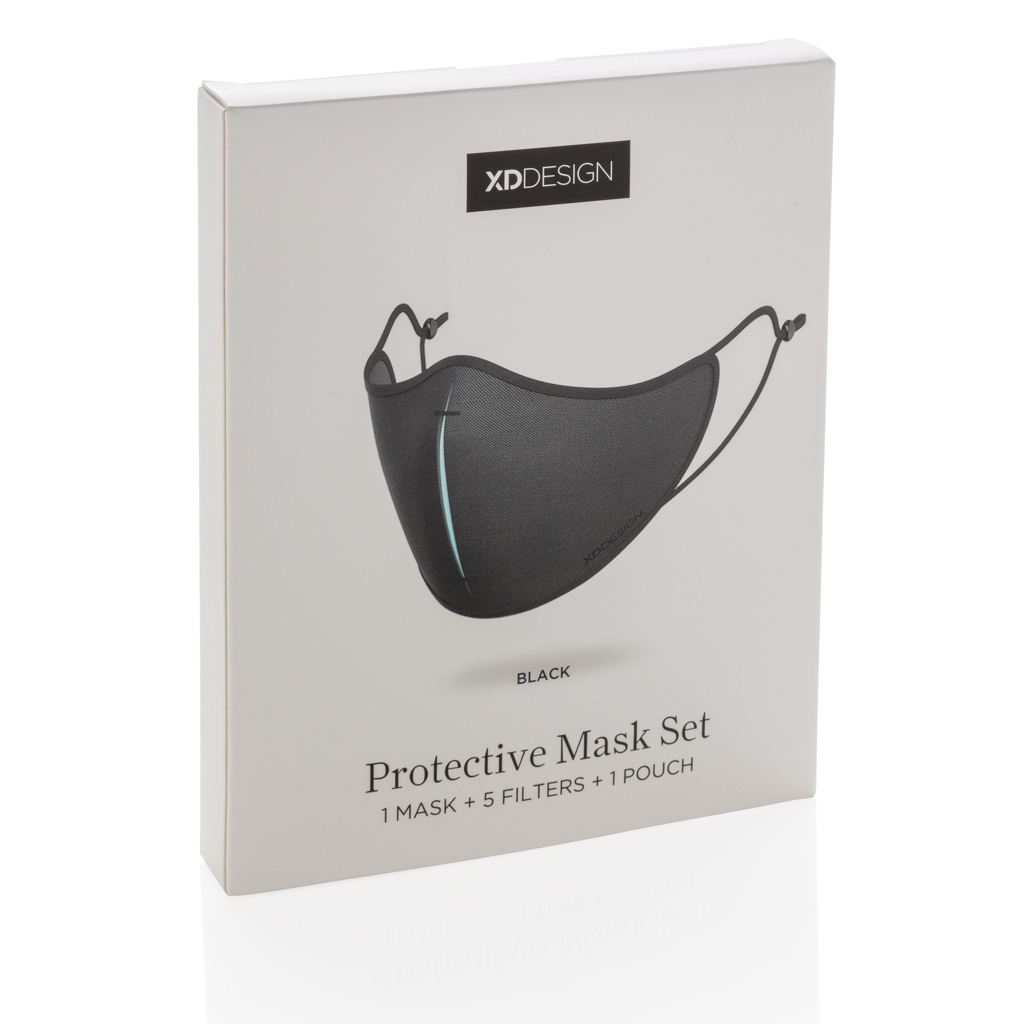 XD Design Masken-Set mit 5 Hyproof®-Filtern und Etui, bedruckbar
