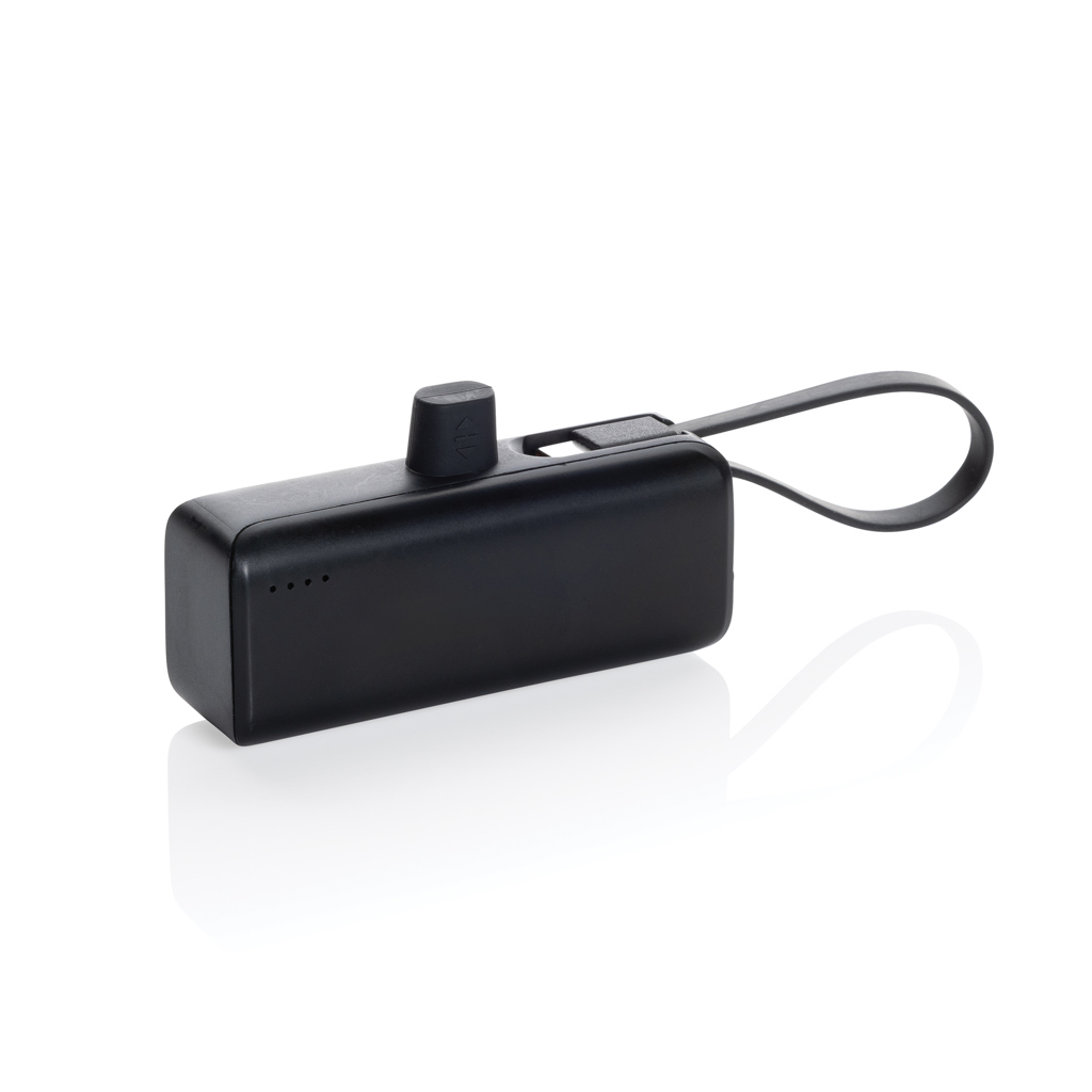 XD Collection Powerlink 3000 mAh Powerbank aus recyceltem ABS mit USB-C-Kabel XD Collection Powerlink 3000 mAh Powerbank aus recyceltem ABS mit USB-C-Kabel