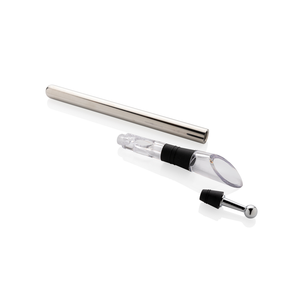 Vino Weinkühler-Stab aus Edelstahl mit Belüfter – bedruckbar von XD Collection