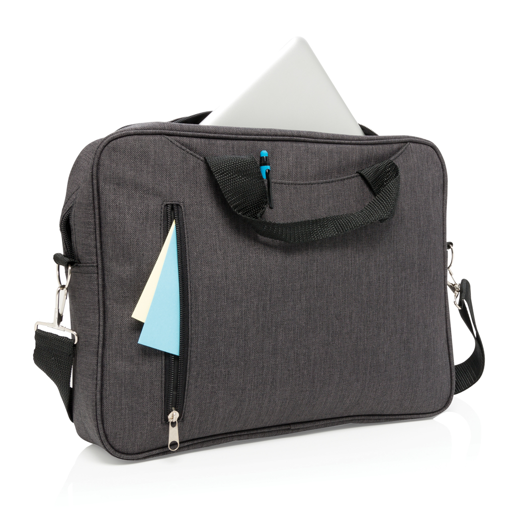 XD Collection Basic 15-Zoll-Laptop-Tasche aus 600D-Polyester, PVC-frei