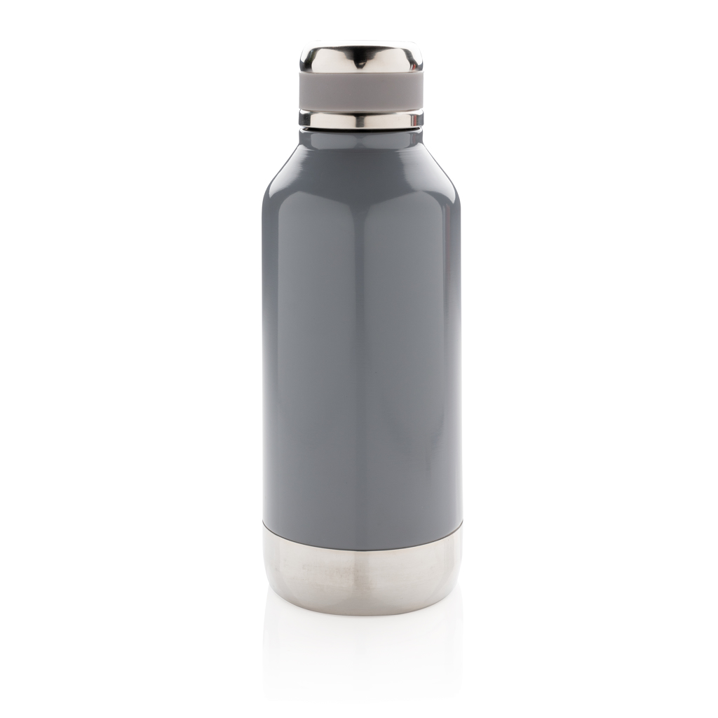 XD Collection Vakuumflasche 500 ml mit Logoplatte, auslaufsicher, Edelstahl