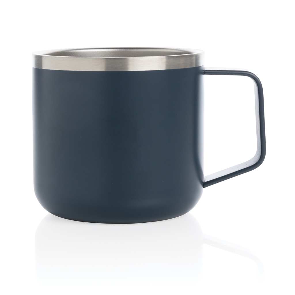 XD Collection Camping-Tasse Edelstahl 350 ml doppelwandig isoliert mit Logo