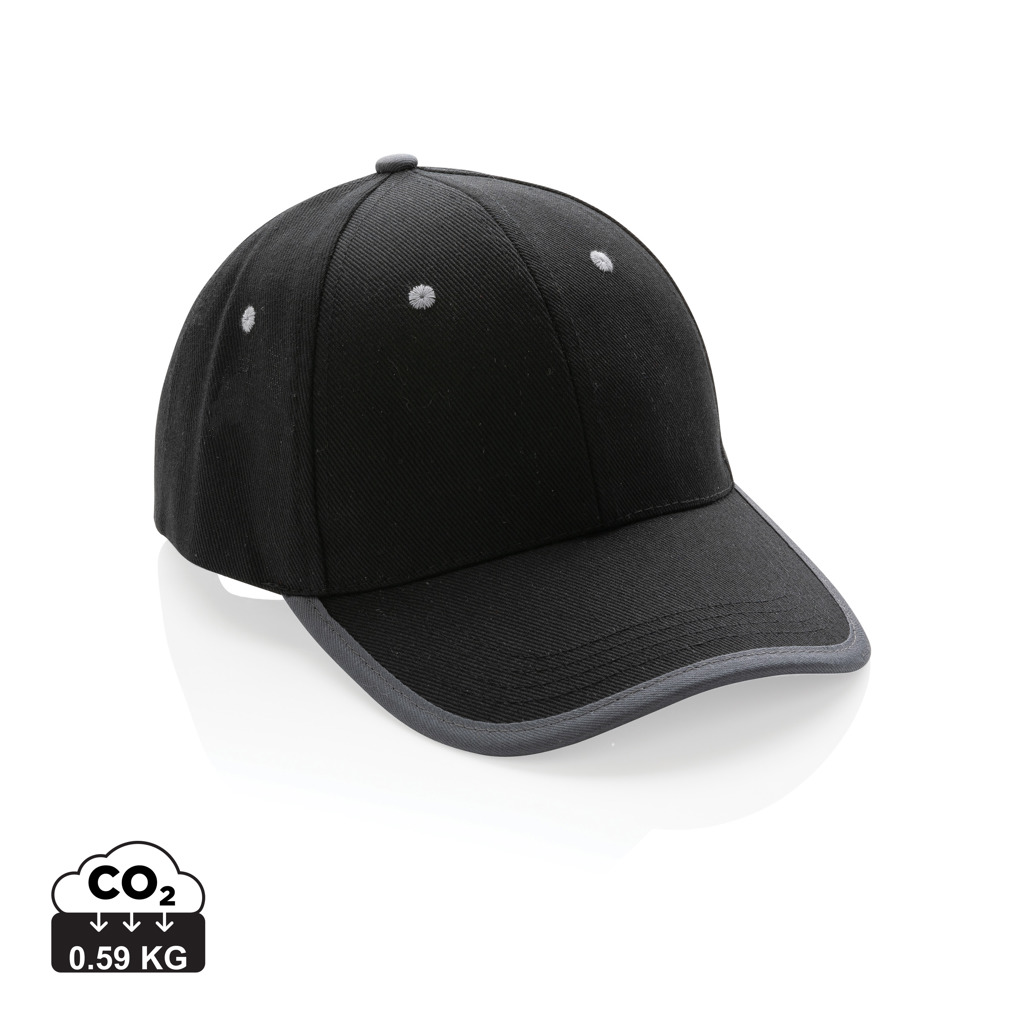 XD Collection Impact AWARE 6-Panel-Cap aus rCotton und rPET, bestickbar