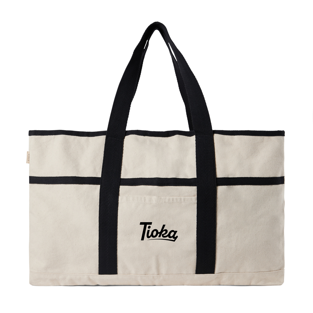 VINGA Volonne AWARE Strandtasche aus 100 % recyceltem Canvas bedruckbar
