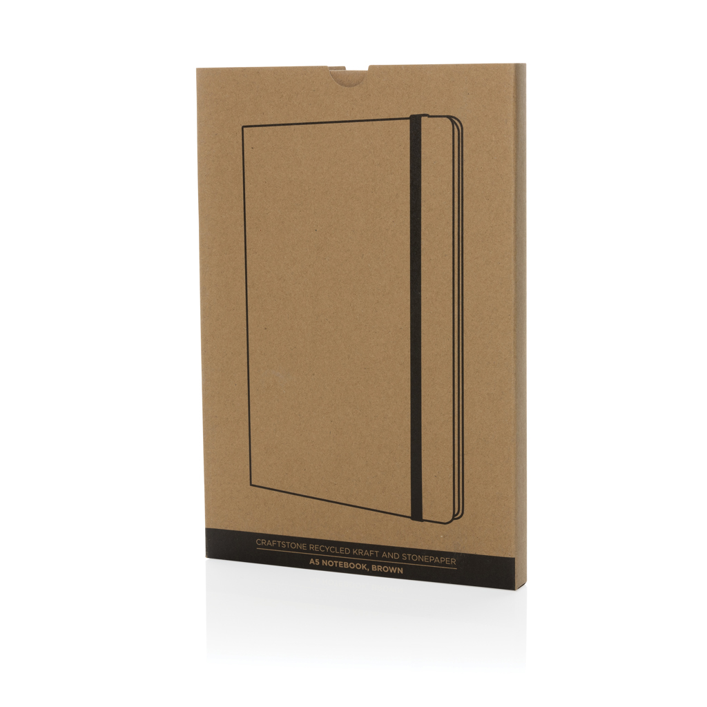 XD Collection Craftstone A5 Notizbuch aus FSC-Kraftpapier und Steinpapier — bedruckbar XD Collection Craftstone A5 Notizbuch aus FSC-Kraftpapier und Steinpapier — bedruckbar