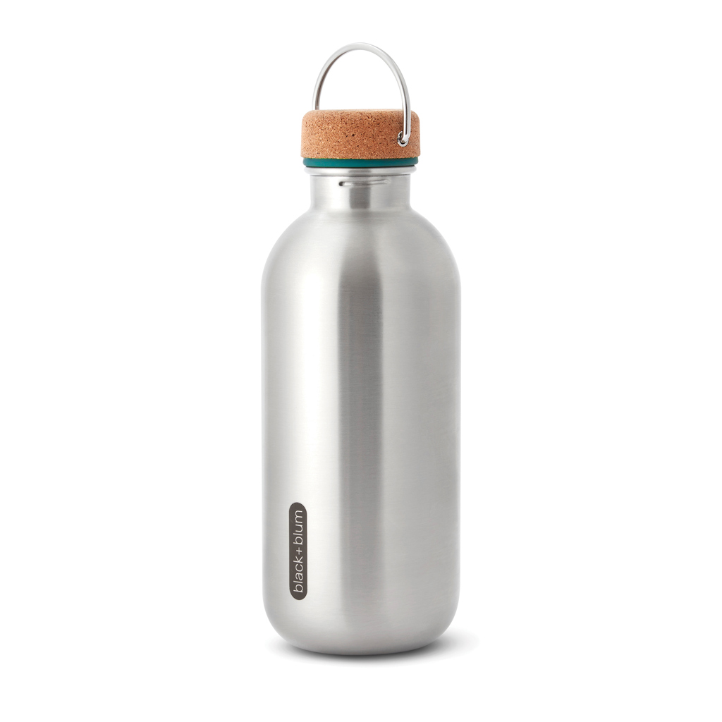 Black+Blum Edelstahl-Trinkflasche 600 ml mit PP-Deckel und Trageschlaufe Black+Blum Edelstahl-Trinkflasche 600 ml mit PP-Deckel und Trageschlaufe