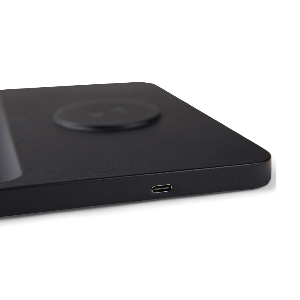VINGA Timo Wireless Charger 15W mit Ablage aus recyceltem ABS