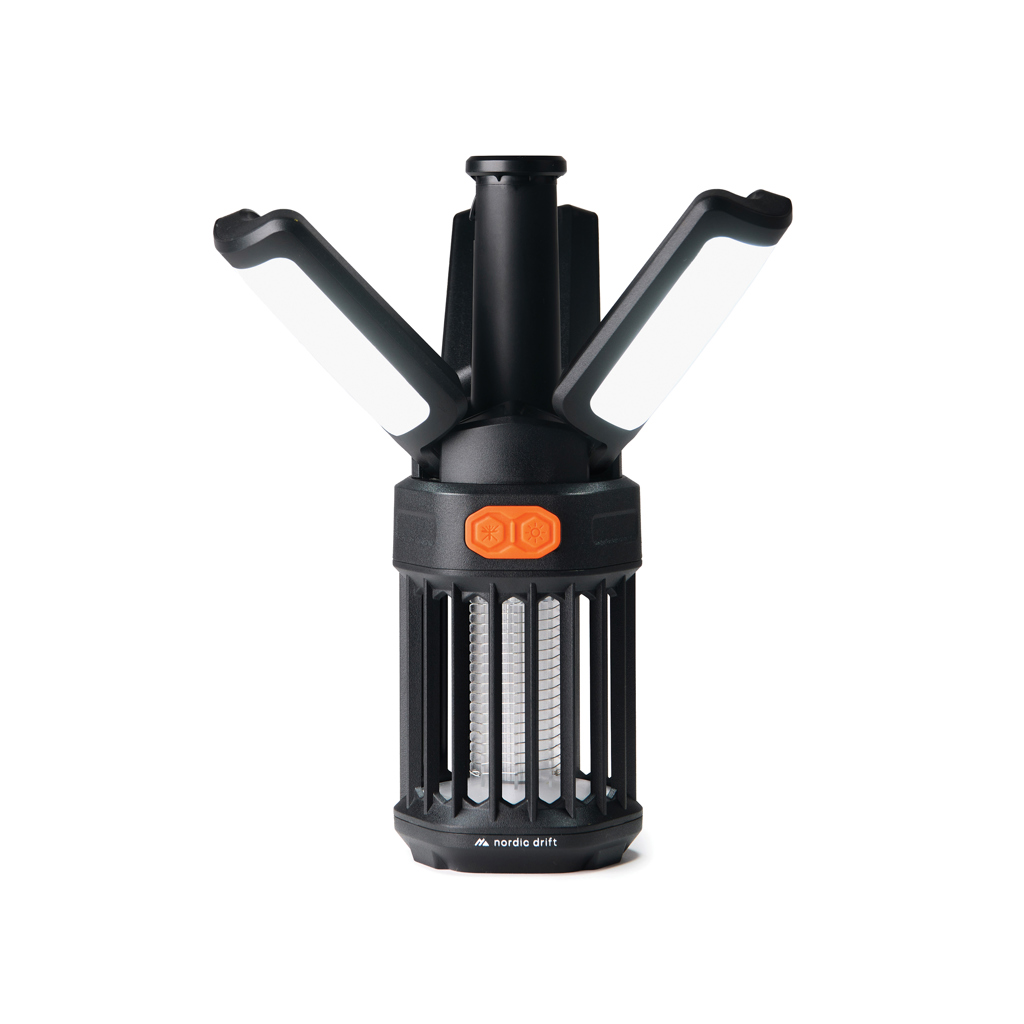 Nordic Drift Titan Campinglampe mit Mückenschutz, USB-C-Akku, bedruckbar