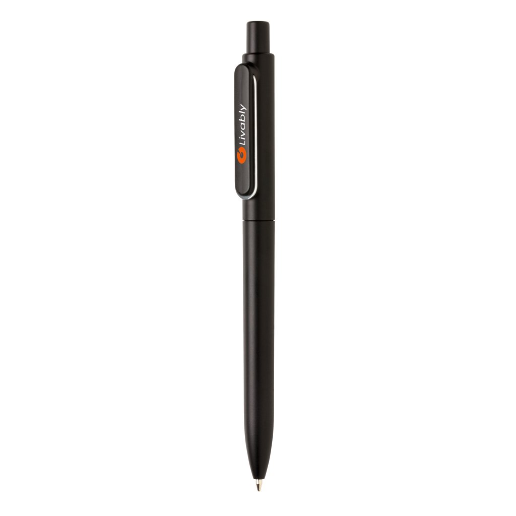 X6 Stift mit Metallic-Finish und Dokumental-Mine — bedruckbar