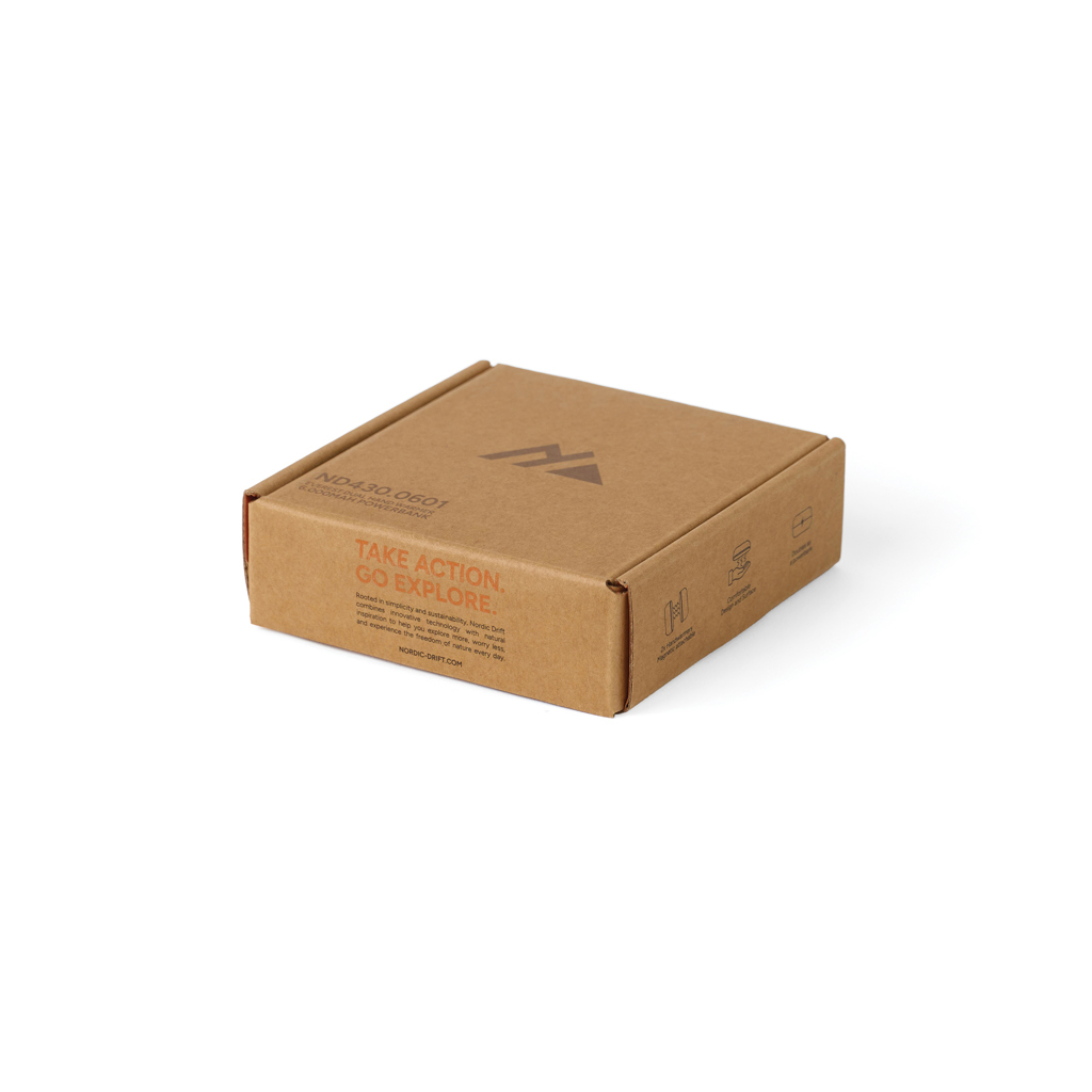 Nordic Drift Everest Dual-Handwärmer mit 6.000-mAh-Powerbank, mit Logo-Gravur
