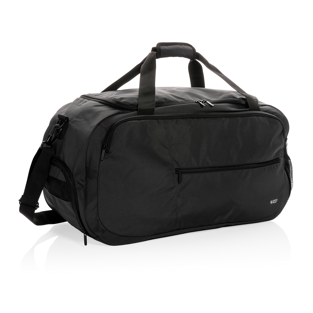 Swiss Peak AWARE RPET Sporttasche – recyceltes Polyester, bestickbar