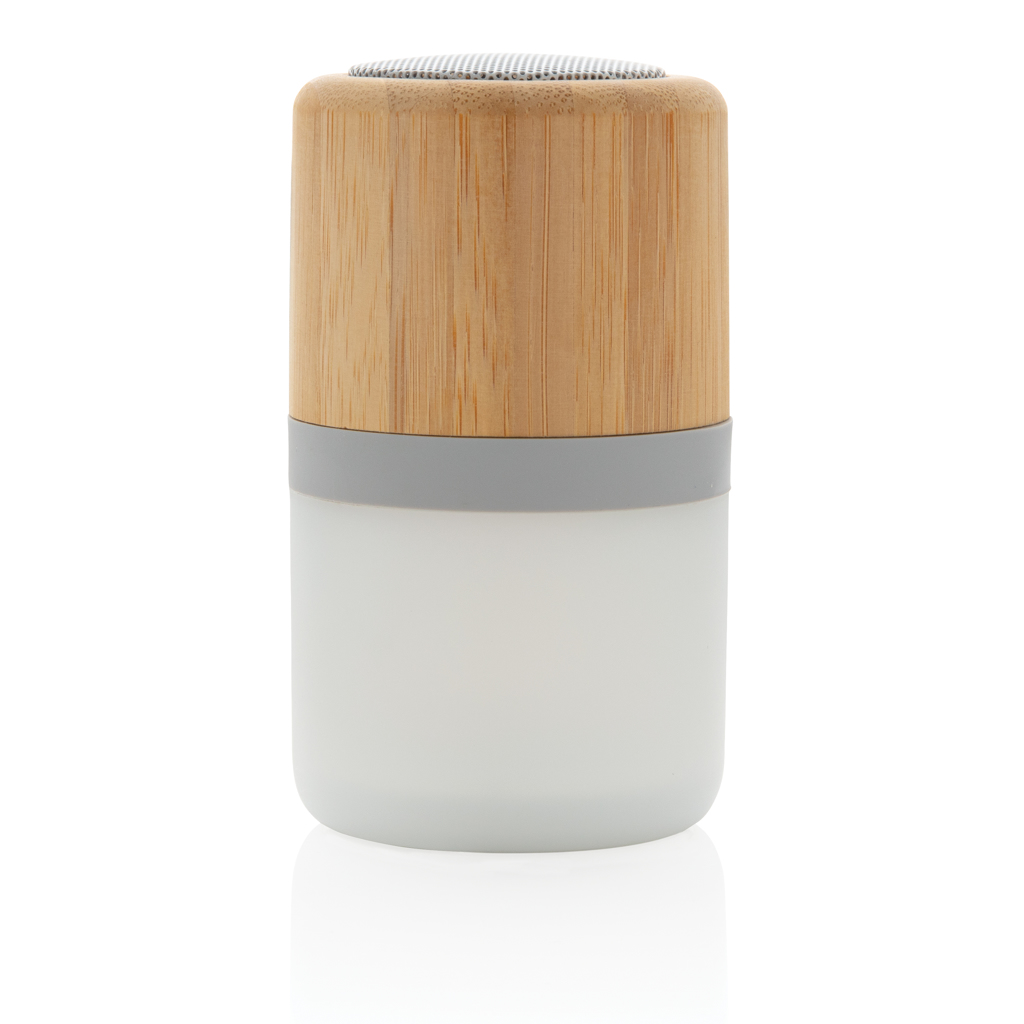 XD Collection Bambus-Lautsprecher mit Mood-Light, 3W Bluetooth 5.0 — bedruckbar