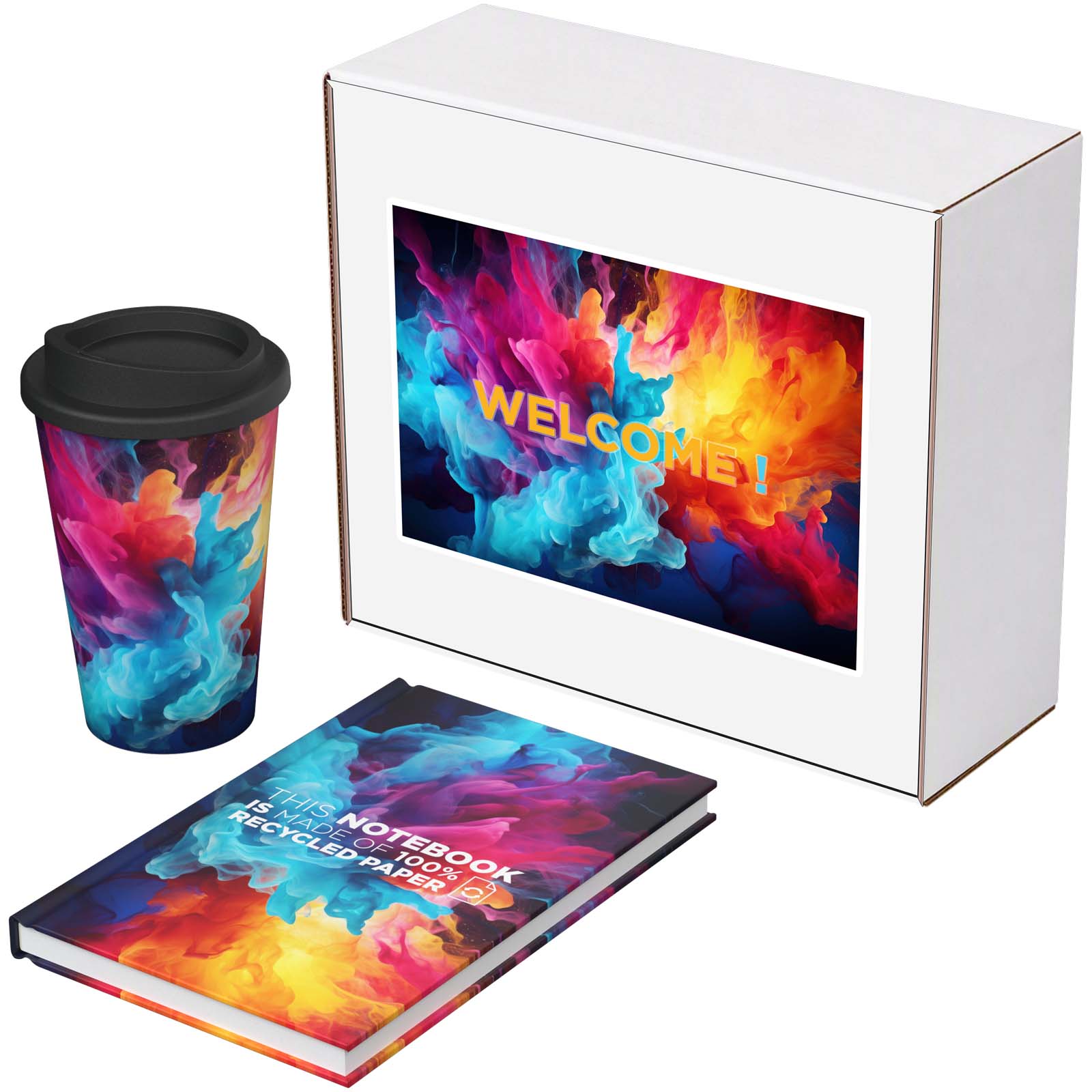 Keswick Set aus recyceltem Material Novella Brontë Notizbuch und Americano Becher Keswick Set aus recyceltem Material Novella Brontë Notizbuch und Americano Becher