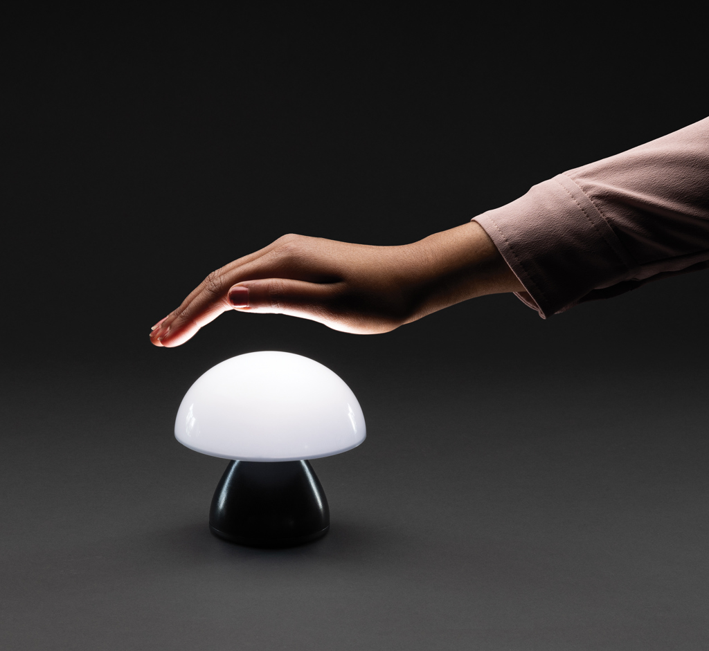 Luming USB-Tischlampe aus 84 % recyceltem ABS, bedruckbar
