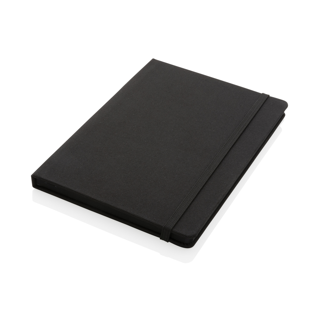 rPET-A5-Notizbuch GRS-zertifiziert, 160 Seiten, mit Logo bedruckbar