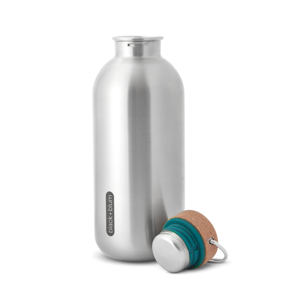 Black+Blum Edelstahl-Trinkflasche 600 ml mit PP-Deckel und Trageschlaufe Black+Blum Edelstahl-Trinkflasche 600 ml mit PP-Deckel und Trageschlaufe