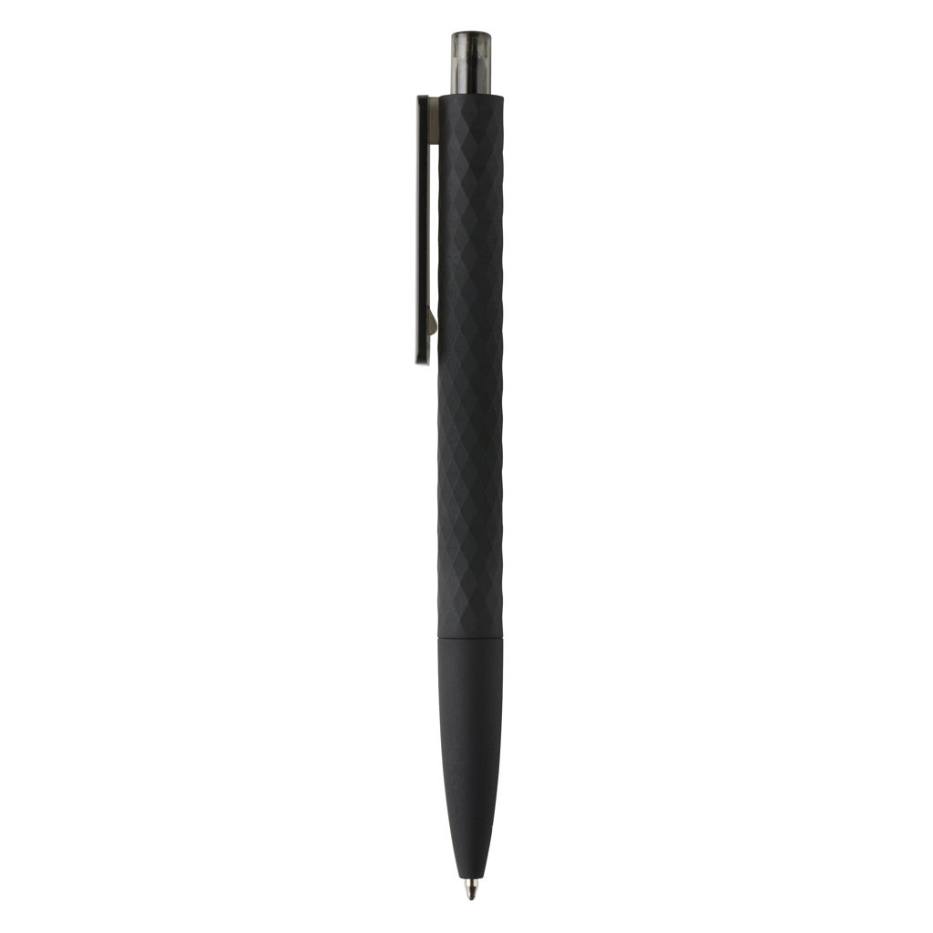 X3 Black Kugelschreiber mit Smooth-Touch aus RCS-recyceltem ABS