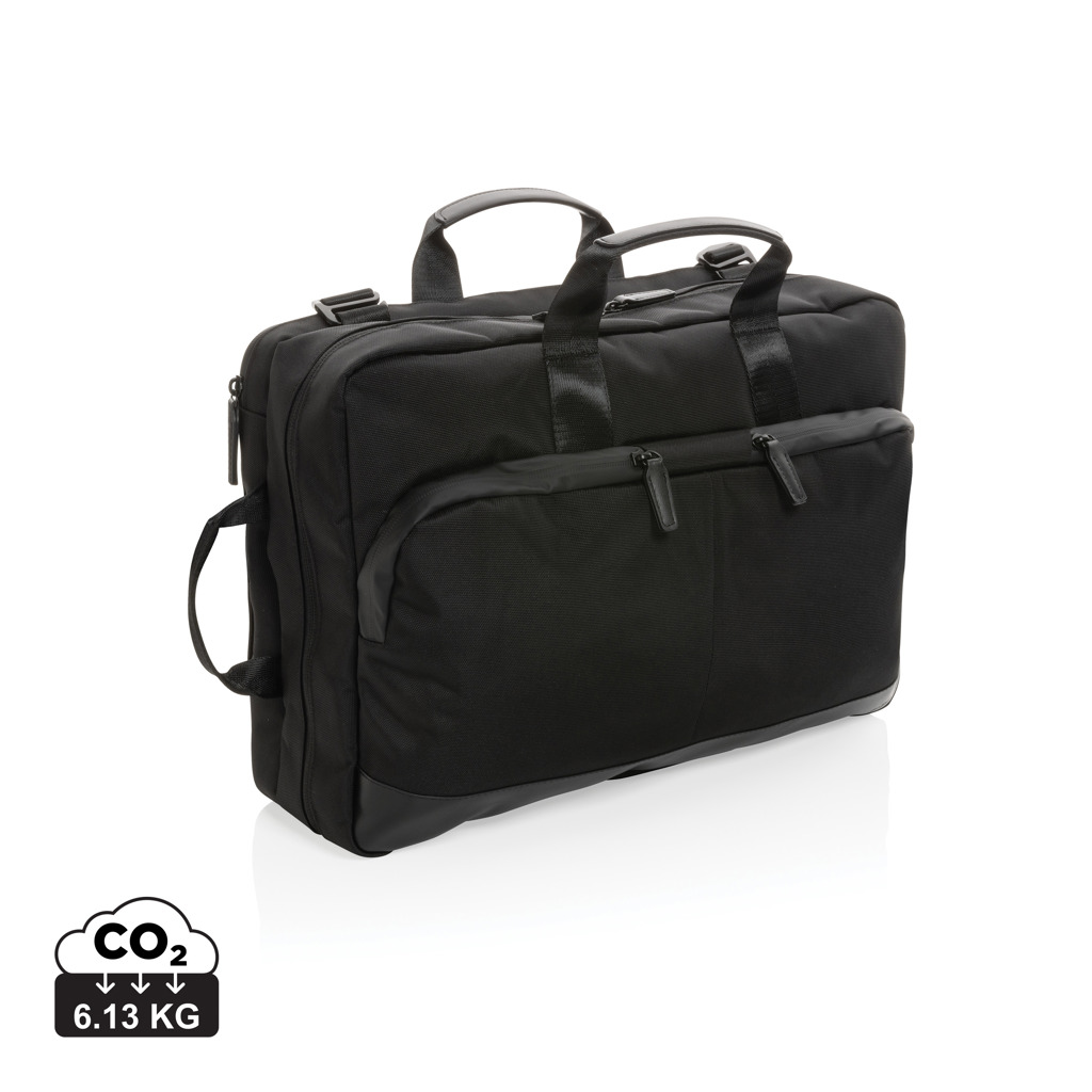 Swiss Peak AWARE 2-in-1 Executive Laptop-Rucksack aus recyceltem PET — bedruckbar