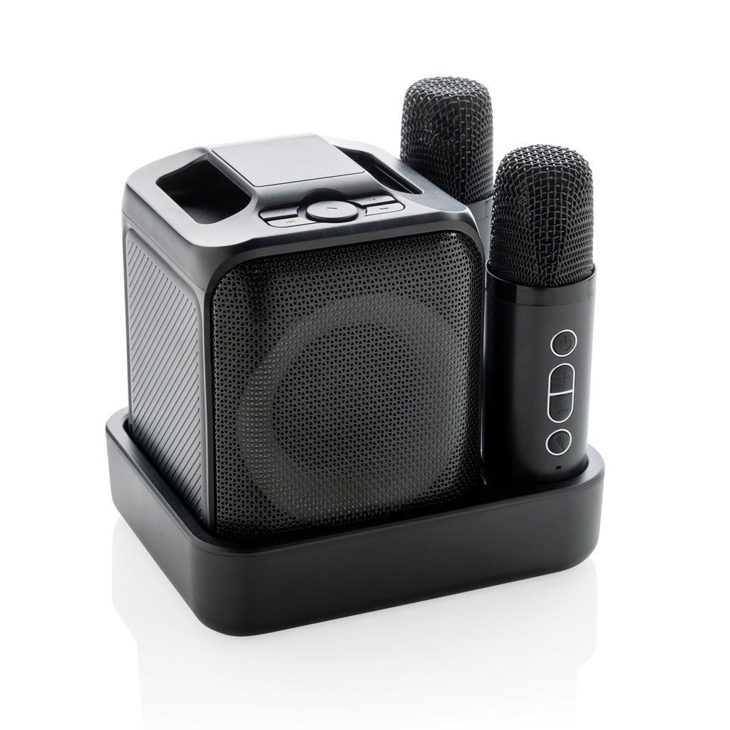 XD Collection Singvibe Karaoke-Set mit Doppelmikrofon aus RCS-recyceltem ABS XD Collection Singvibe Karaoke-Set mit Doppelmikrofon aus RCS-recyceltem ABS