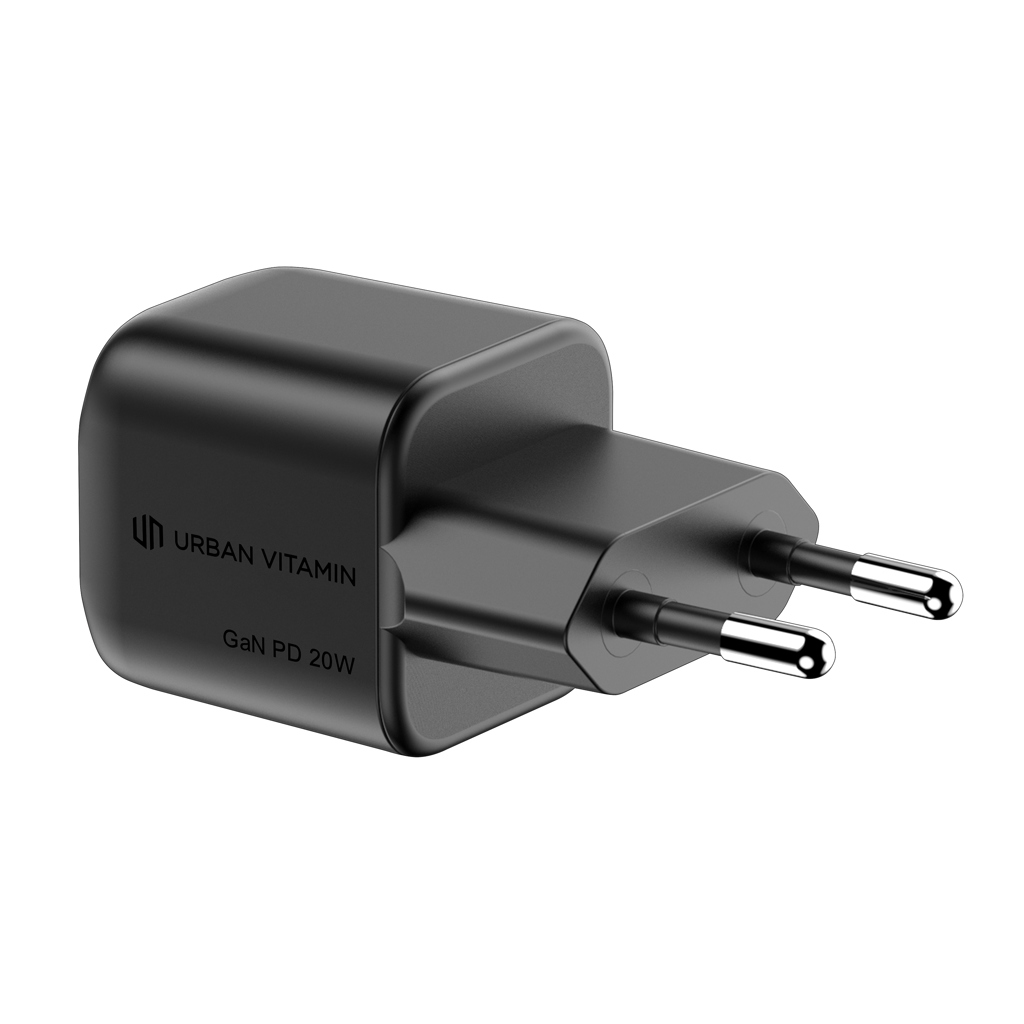 Urban Vitamin Monterey 20W GaN-Ladegerät USB-C PD + USB-A aus 38 % recyceltem PC