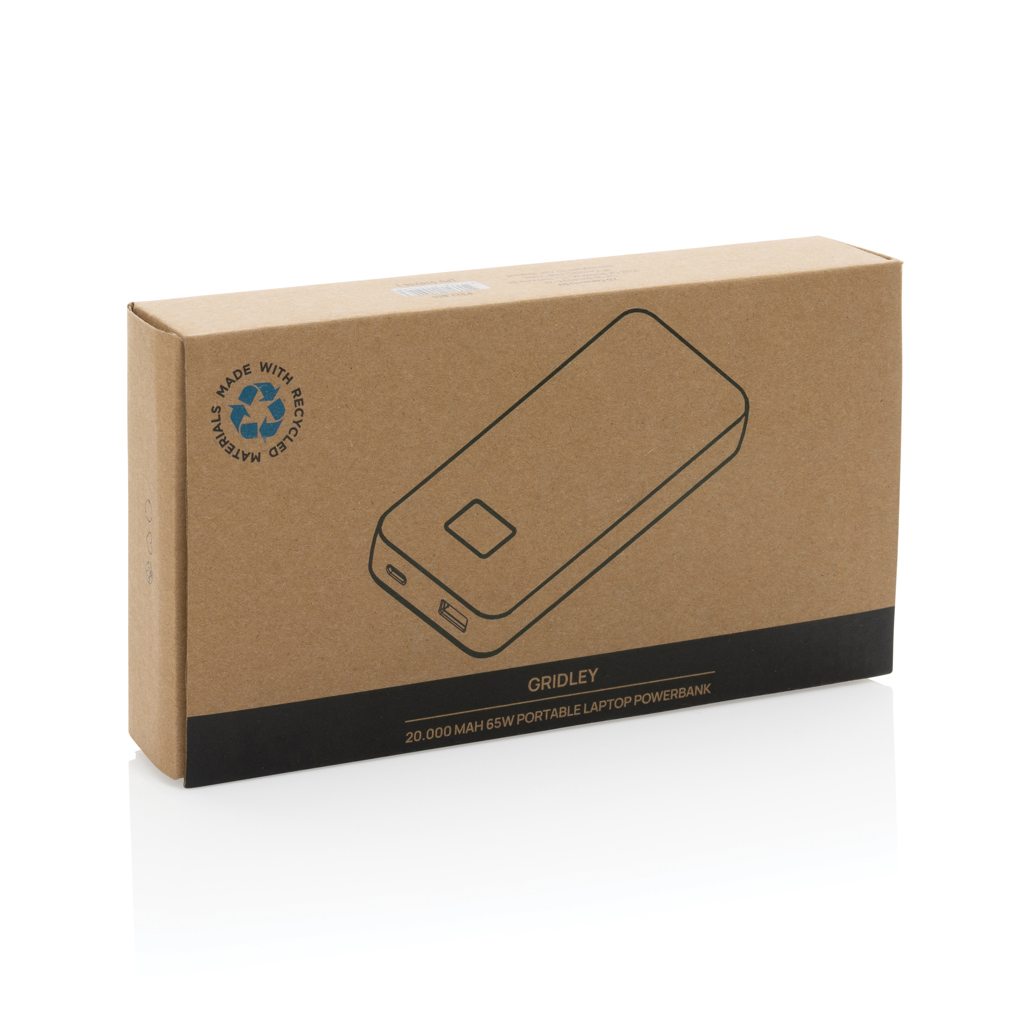 Gridley 65W Powerbank aus RCS rPlastik – Ideales Event-Werbegeschenk Gridley 65W Powerbank aus RCS rPlastik – Ideales Event-Werbegeschenk