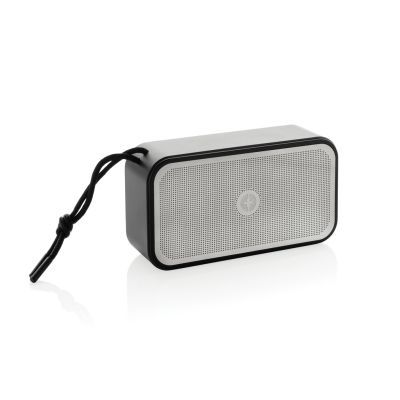 Swiss Peak 10W Bass-Lautsprecher aus recyceltem Aluminium mit Lasergravur