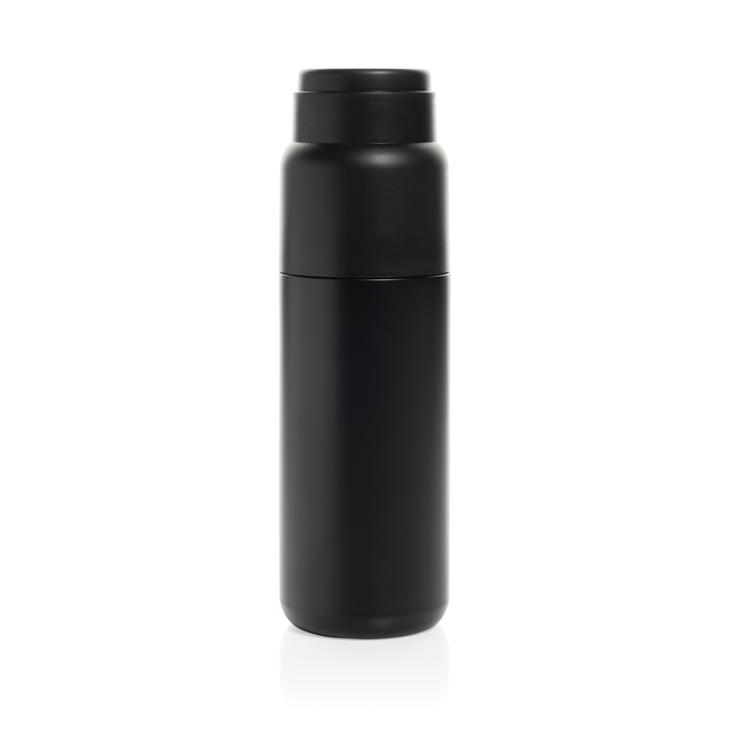 XD Collection Thermocup Thermosflasche 500 ml mit Becher – mit Logo bedruckbar