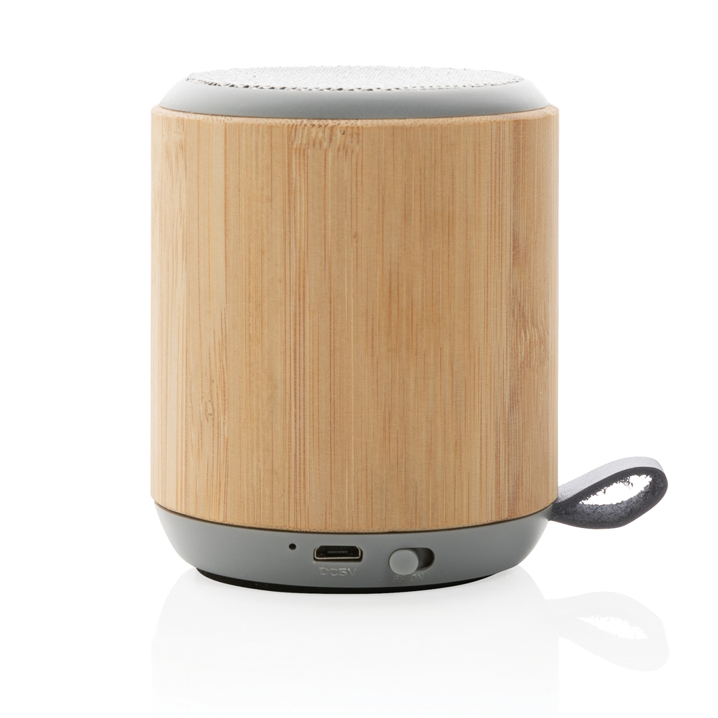XD Collection Bambus-Bluetooth-Lautsprecher 3W mit Logo-Gravur