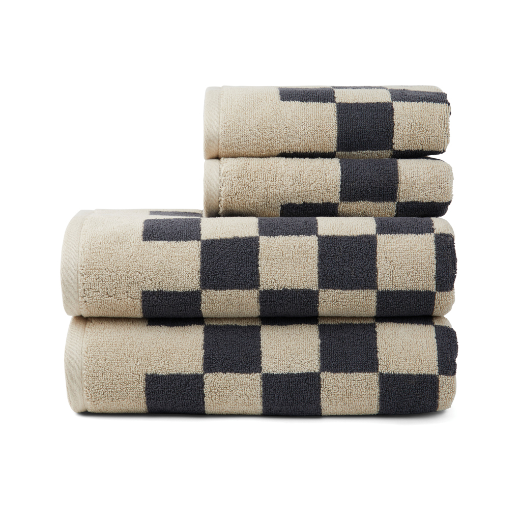VINGA Elba Handtuch-Set 4er aus OCS Bio-Baumwolle, bestickbar
