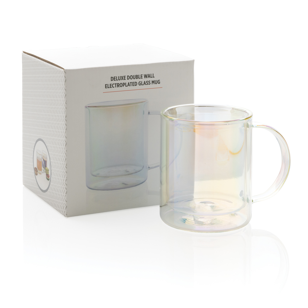Doppelwand-Glasbecher 330ml, Borosilikat – transparent