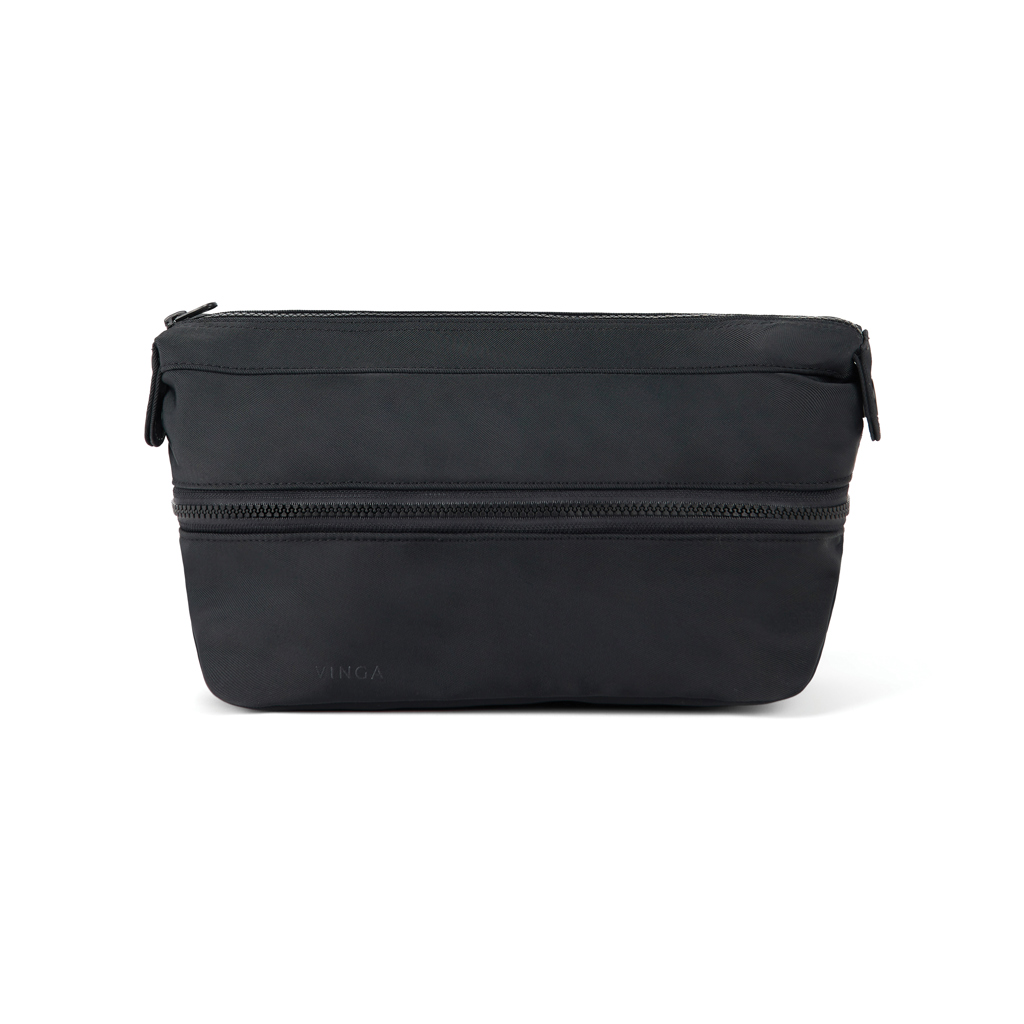 VINGA Baltimore Neo RCS erweiterbare Kulturtasche 5,5–7 l mit Logo