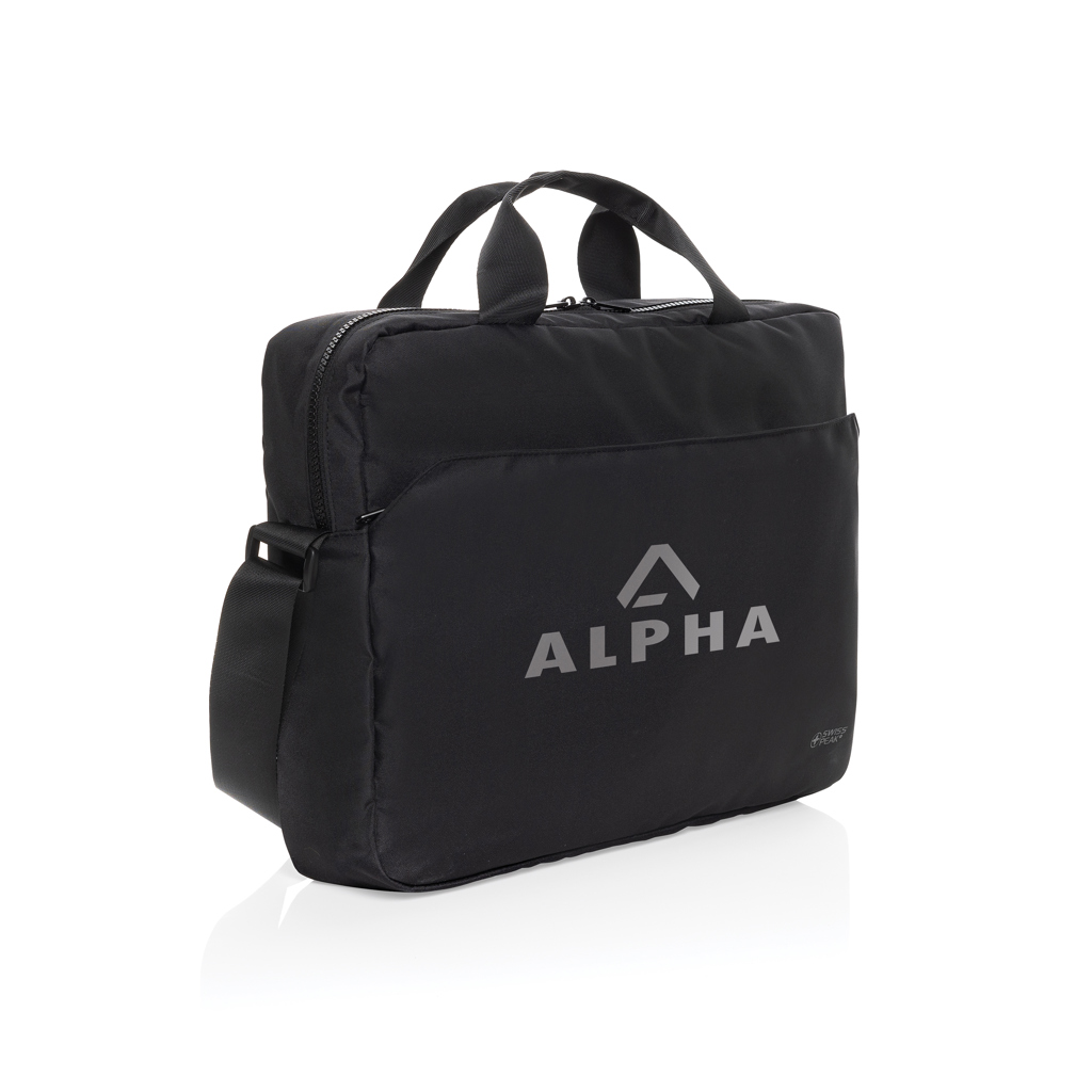 Swiss Peak Aware rPET Laptoptasche 15,6 Zoll – mit Logo veredelbar Swiss Peak Aware rPET Laptoptasche 15,6 Zoll – mit Logo veredelbar