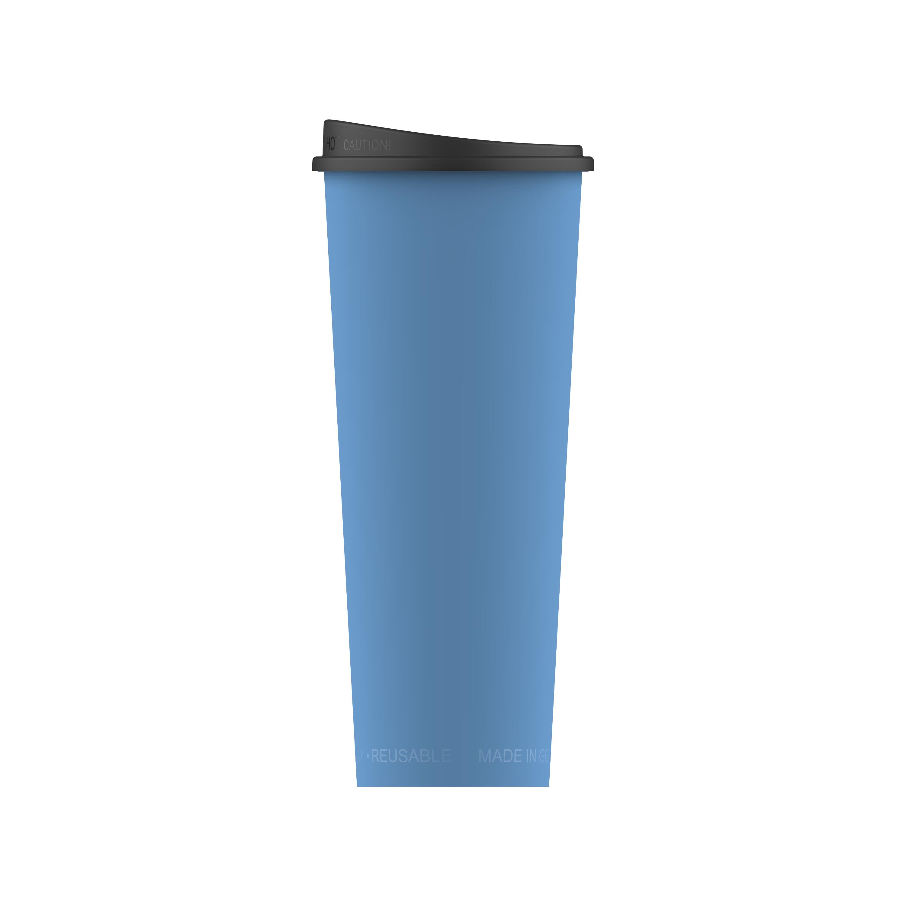 Kaffeebecher "ToGo", 0,5 l – TopView_Blau Kaffeebecher "ToGo", 0,5 l