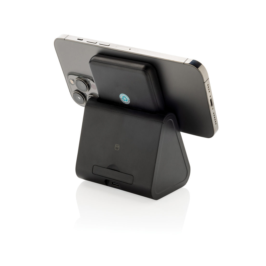 Powerbase Trio Charger aus RCS-Kunststoff – Perfektes Kundenbindungs-Gadget mit Logo