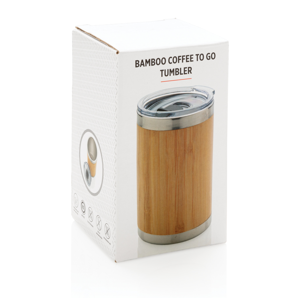 Bambus Coffee-To-Go Becher 270ml, 304 Edelstahl – braun Bambus Coffee-To-Go Becher 270ml, 304 Edelstahl – braun