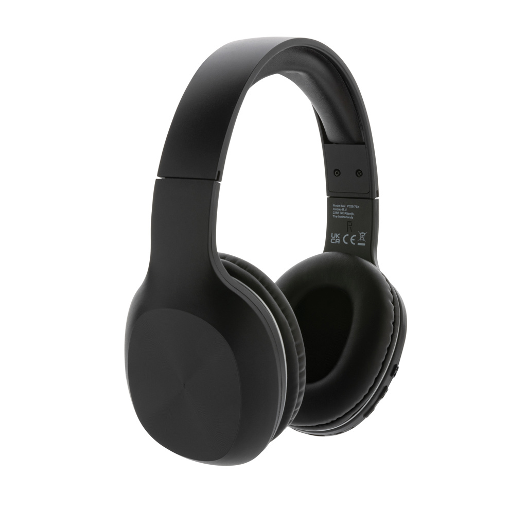 XD Collection JAM Bluetooth-Kopfhörer aus recyceltem RCS-Kunststoff, bedruckbar XD Collection JAM Bluetooth-Kopfhörer aus recyceltem RCS-Kunststoff, bedruckbar