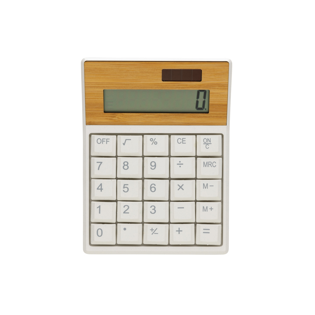 Utah EcoCalc RCS ABS & Bambus Werbegeschenk mit Logo für Events