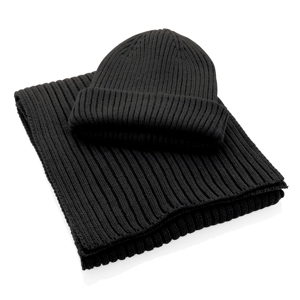 XD Collection Impact AWARE Polylana Strickschal 180x25 cm — bestickbar