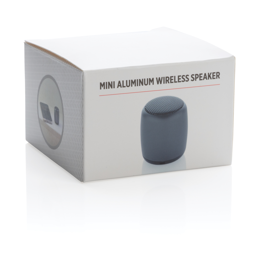 XD Collection Mini-Lautsprecher Aluminium kabellos – bedruckbar mit Logo