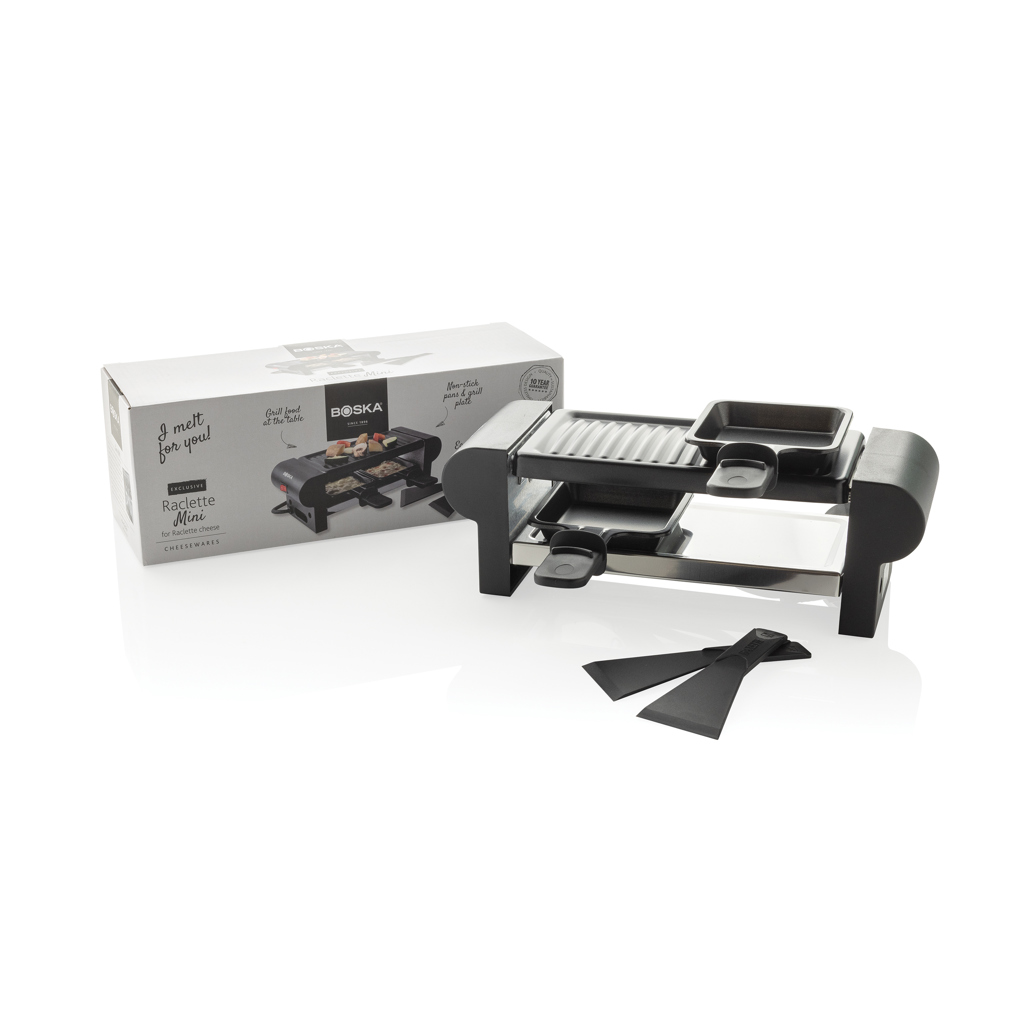 BOSKA Mini Raclette 220V Typ F für 2 Personen mit antihaftbeschichteten Pfännchen BOSKA Mini Raclette 220V Typ F für 2 Personen mit antihaftbeschichteten Pfännchen