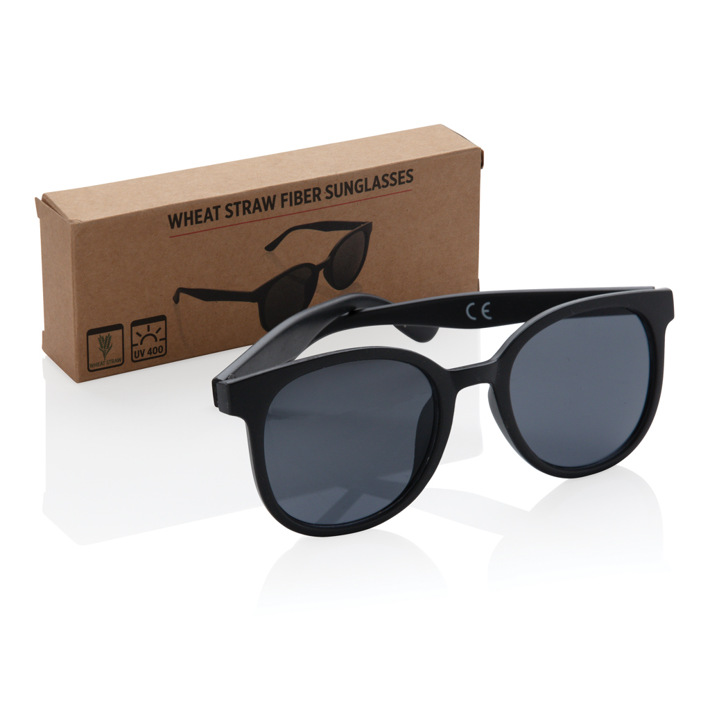 Weizenstroh-Sonnenbrille XD Collection mit UV400-Schutz, bedruckbar Weizenstroh-Sonnenbrille XD Collection mit UV400-Schutz, bedruckbar