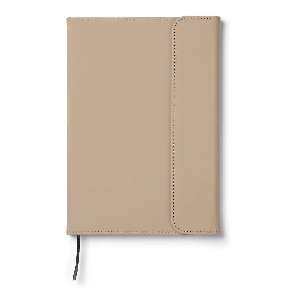 VINGA Baltimore A5-Notizbuch aus GRS-recyceltem PU und Papier