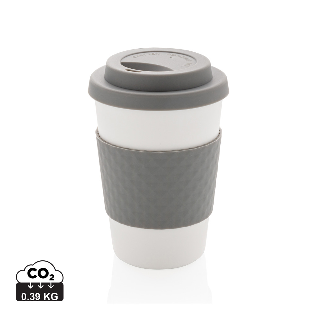 Wiederverwendbarer Kaffeebecher 270 ml mit Silikondeckel — XD Collection Wiederverwendbarer Kaffeebecher 270 ml mit Silikondeckel — XD Collection
