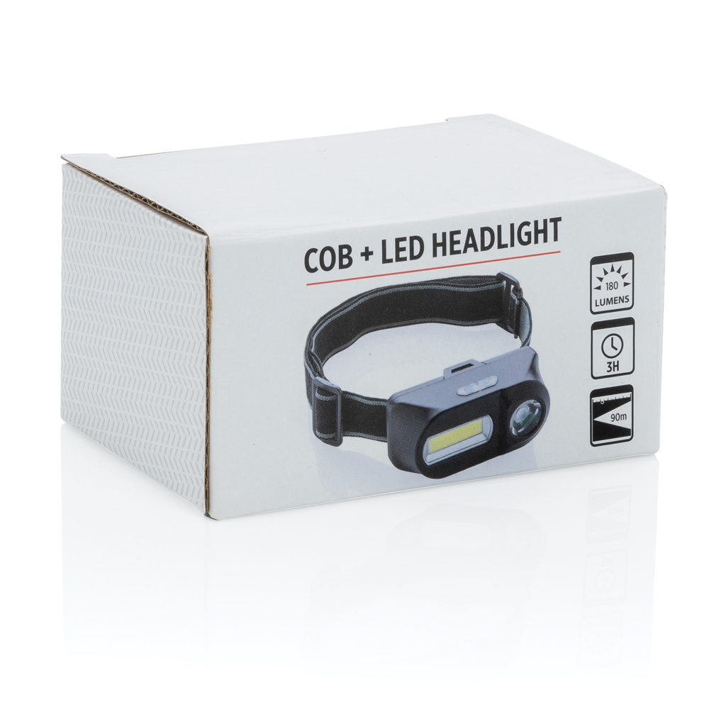 XD Collection COB und LED Stirnlampe mit Tampondruck