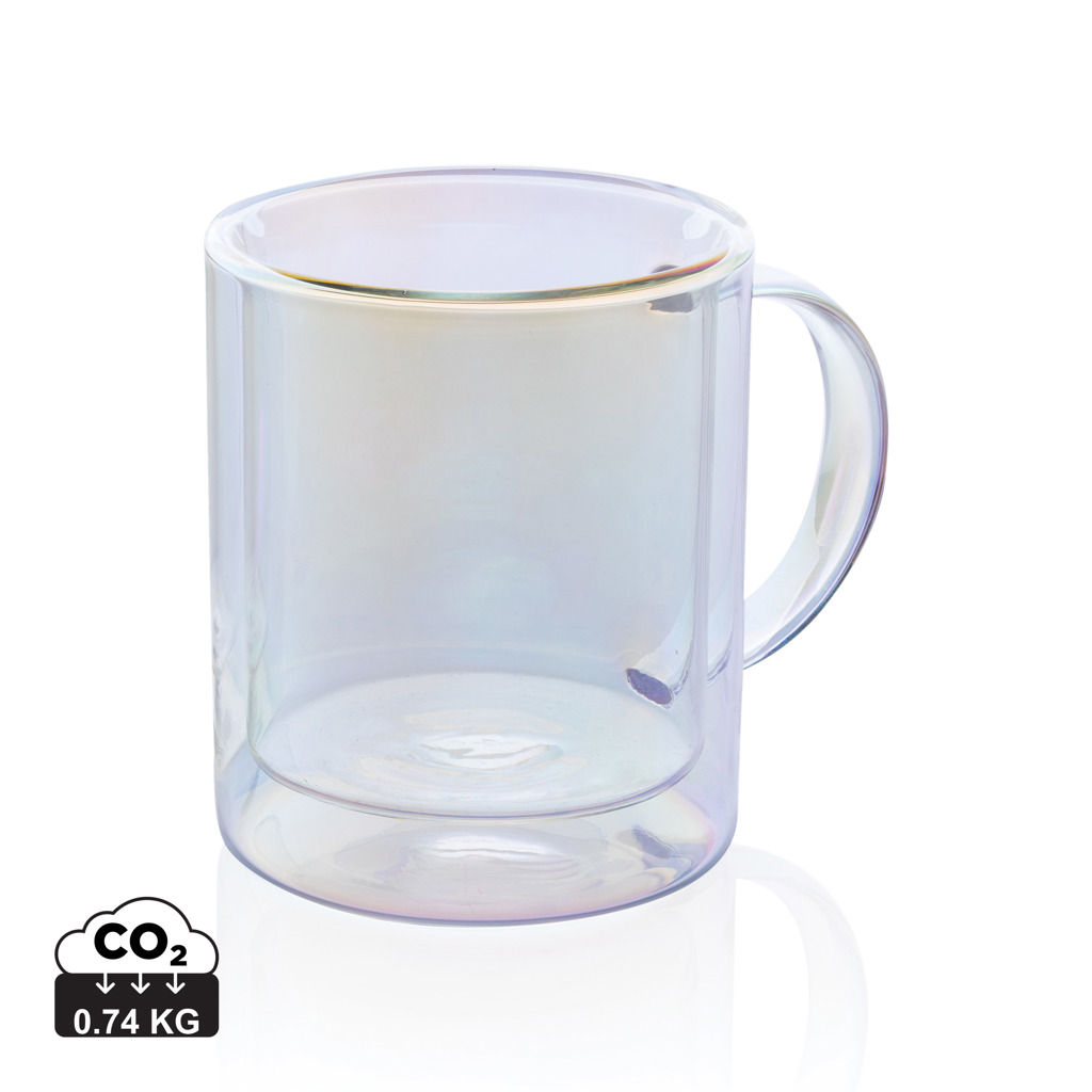 Doppelwand-Glasbecher 330ml, Borosilikat – transparent