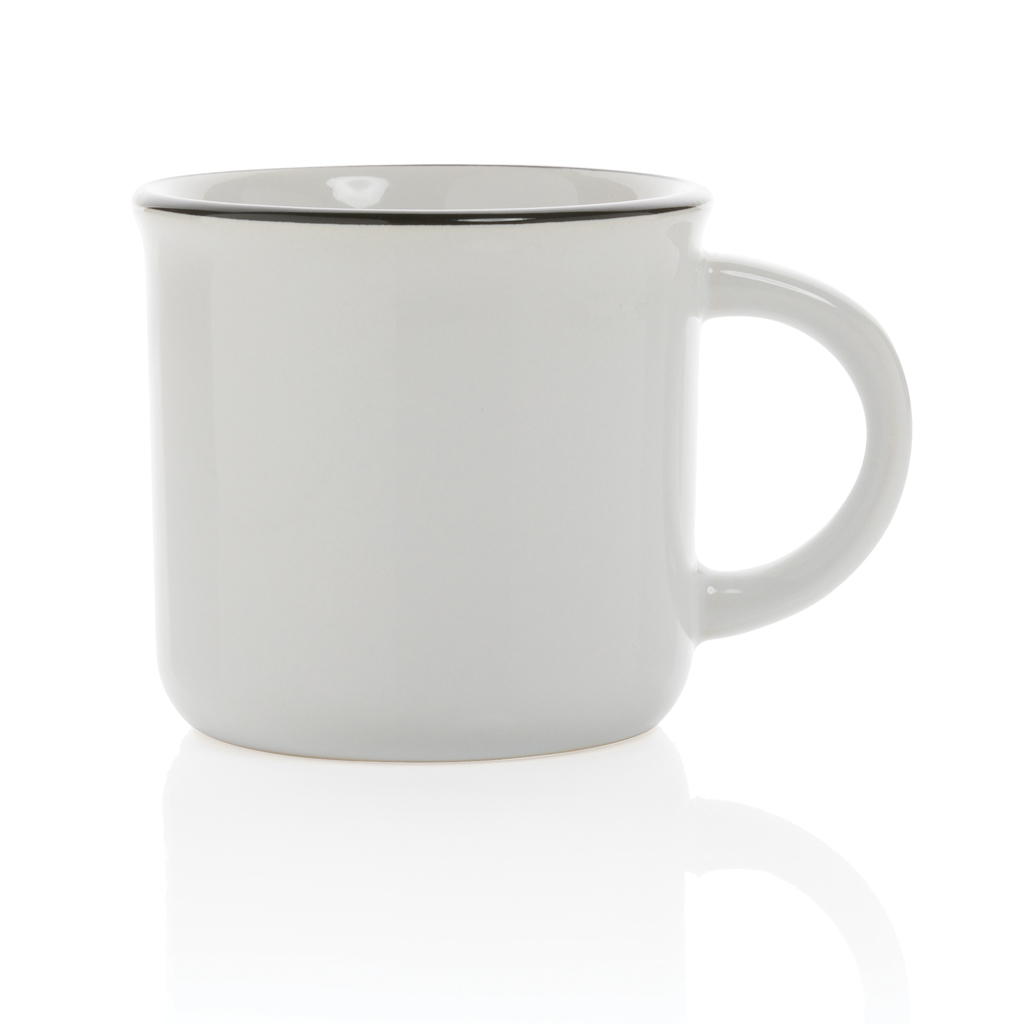 Langlebige Keramiktasse 280 ml, spülmaschinenfest – weiß