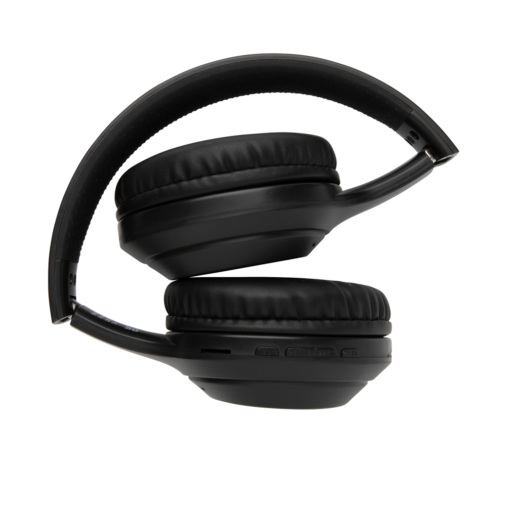 XD Collection Bluetooth-Kopfhörer aus recyceltem ABS, faltbar, mit Logo XD Collection Bluetooth-Kopfhörer aus recyceltem ABS, faltbar, mit Logo