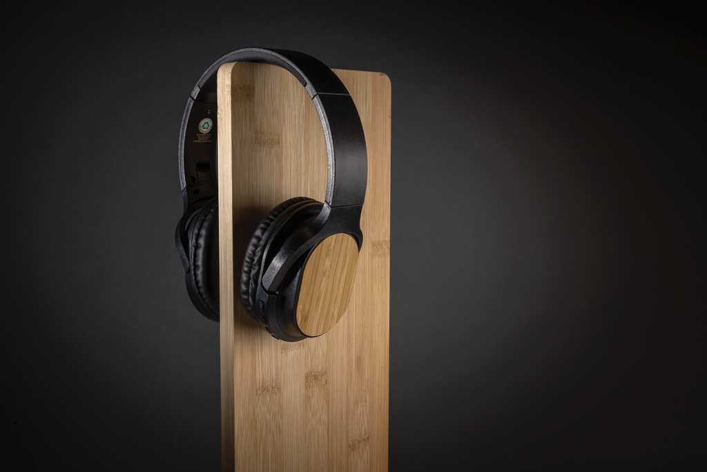 Elite Bluetooth-Kopfhörer aus RCS-ABS und FSC-Bambus, faltbar